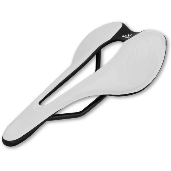 GORIX (GX-A215) Bicycle Saddle, Ultra Lightweight, Perforated Design, Road Bike,