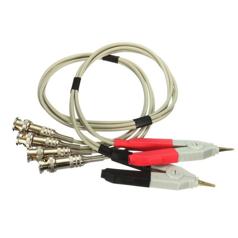 TuToy LCR Meter Test Leads/Clip Cable/Terminal Kelvin Probe Wires with