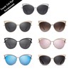 DQbhzh Oversized Luxury Cat Eye Sunglasses for Women Men Trendy