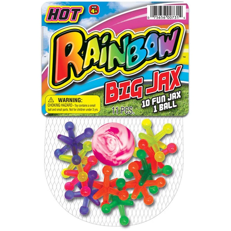 JA-RU Jumbo Jax Toy Set w/Rubber Ball (12 Jax Set)