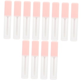 Minkissy 12 Pcs DIY Lip Gloss Tube Set Compact Lip Plumping Gloss Containers Plastic
