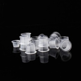 Disposable Ink Cups-Tattoo 1000pcs Ink Caps for Tattooing Ink Cups Disposable Large Pigment Cups (15mm—1000pcs) - Color: #9mm—100pcs