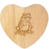 'Sitting Toad' Wooden Heart Shaped Chopping/Cutting Board (WB00078966)