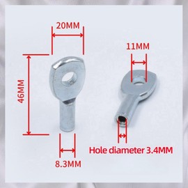 Liyquint 10 Pcs Cable Ball Stopper,Gym Pulley Machine Cable Eyelet Terminal Interface Port for 5mm Cable Fitness Equipment Wire Rope Port Joint Replacement Parts for Home Gym Machine. (5MM)