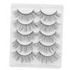 BIUDECO 5pairs Faux Eyelashes for Women Natural Look Lashes with