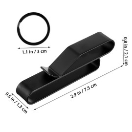 BESPORTBLE Belt Key Holder Clips Stainless Steel Set Detachable Keyring for Utility Belt