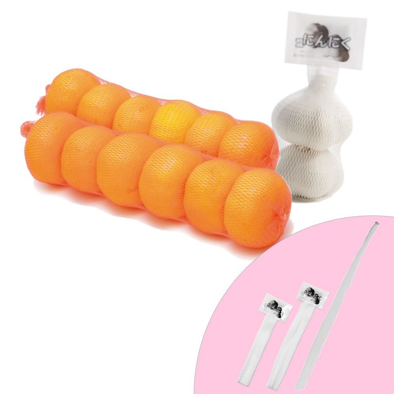 Shimojima Haiko 004711715 Garlic Net with Label, JAN Code, White,