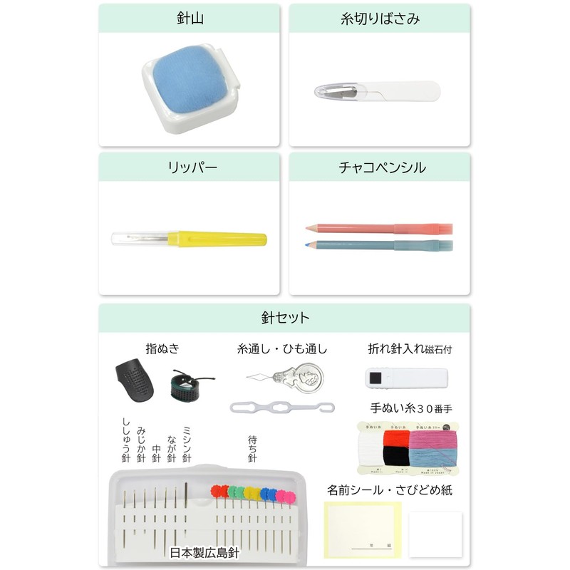 Sewing Set Sweet Cherry [Made in Japan Cutting Scissors] (Right