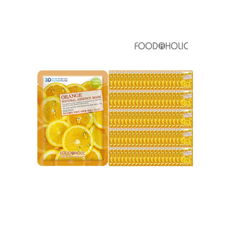 Food Aholic (100 Sheets) Food A Holic 3D Orange Natural