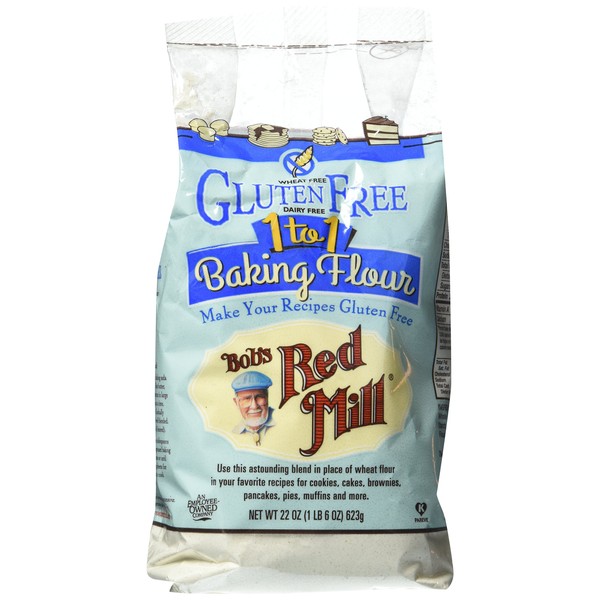 Bob's Red Mill Gluten Free 1 to 1 Baking Flour 22 oz (623 grams) Pkg