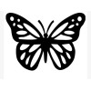Sloane Butterfly Permanent Premium Vinyl Decal