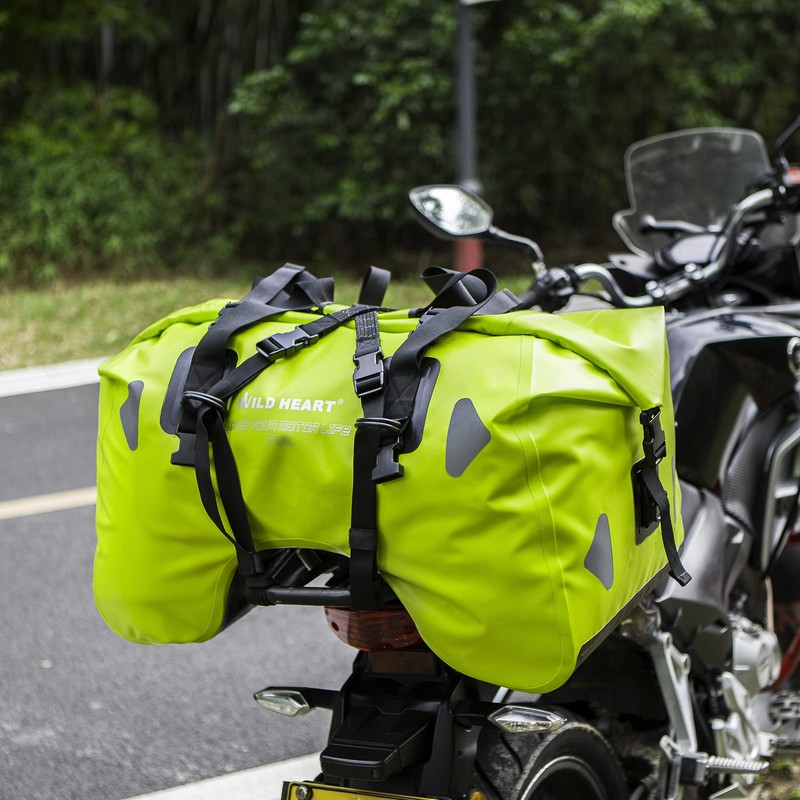 WILD HEART Dry Motorcycle Tail bag 70L With Rope Straps