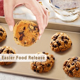 2 Pack Quarter Sheet Pan | 13'' Baking Sheet Pan Set | Cookie Sheet