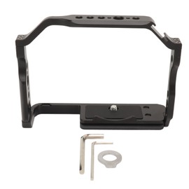 Camera Video Cage for R10 Aluminum Alloy Protective Film Movie Making Camera Rig with 1/4 3/8 Inch Threaded Hole Cold Shoe Mount