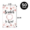 50 Blank Gift Certificate Scratch Off Cards, Clients or as