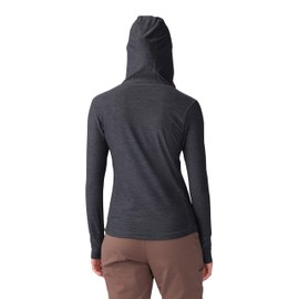 Mountain Hardwear Women's Chill Action Hoody, Black Heather, Large