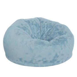 Flash Furniture Oversized Bean Bag Chair for Kids and Adults, Set of 1, Teal Furry
