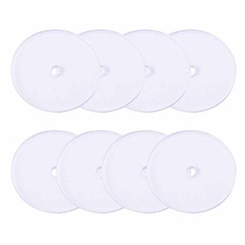 100 Pcs Clear Plastic Discs to Stabilize Earrings, 10mm Earring Back Disc Pads for Earrings Studs