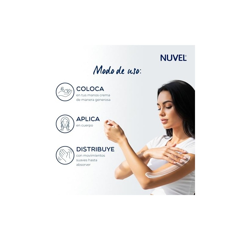 Nuvel Crema Corporal Aclarado Ideal con Cocha Nacar, 500 ml,