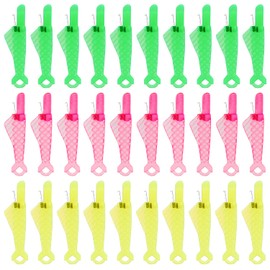 BENOSPACE 30 Pcs Fish Type Sewing Needle Threaders, Quick & Easy Automatic Inserter for Small Eyes Embroidery Floss, Hand Sewing & Machine Use, Yellow, Medium Size, Unisex, All Ages, All Seasons