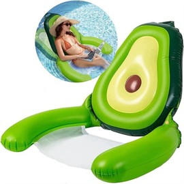 Float, Water Hammock, Inflatable Avocado, Pool Float, Hammock, Pool Float, For Adults, Water Playing, Heat Protection, Unisex