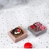 50pcs 4x4x2 Inch Plastic Clear Pastry Boxes - Cookies, Doughnuts,