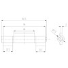 SOTOOLS Weld-on Hinge with 3 Welding Tabs - 103 mm,