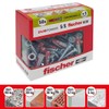 Fischer 544015 with Dowel Screw for Murature Piene, Pierced and plasterboard,