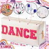 Y1tvei DANCE Large Cosmetic Bag - Preppy Patch DANCE Hot