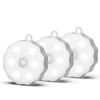 SMASOON 3-Pack Battery Operated Motion Sensor Lights, Stick-On Night Light,