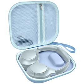 Headphone Case Compatible with TOZO HT2 Hybrid Active Noise Cancelling Headphones, Wireless Over Ear Bluetooth Earphone Bag for BERIBES/for KVIDIO/for JBL Tune 720BT/ 770NC (Blue)
