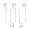 Bojueshaw 5pcs Protein Scoop Set,5g Plastic Measuring Scoops,Transparent Dosing Spoon