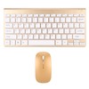 Smart Wireless Keyboard Mouse Kit Silent LED Indicator Waterproof Power