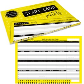 City Country Positivity Game - City Rural River Good Mood Board Game Game Game with 24 Categories as Families & Party Game 50 DIN A4 Fun Sheets The Puzzle Fun Pad (Positivity)