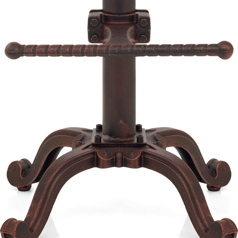 BOKKOLIK Industrial Bar Stools-Swivel Tractor Seat-Bar Height Adjustable 23-31inch-Kitchen Island