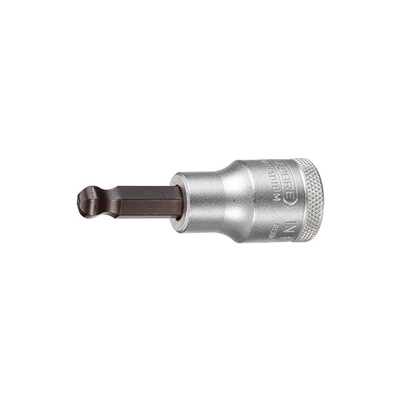 Gedore Screwdriver bit 1/2 Inch Ball Head Hex Socket, in 19