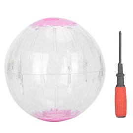 Pet Golden Hamsters Exercise Ball Toy Running Machine Transparent Jogging Ball 18.5cmpink
