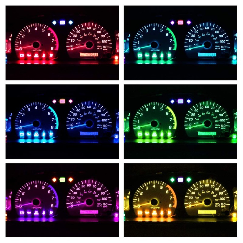 WLJH 74 Led Bulb Dash Lights Super Bright T5 2721
