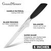 GrandMesser Boning & Fillet Knife, 6" Deboning Knife, Fish Knife