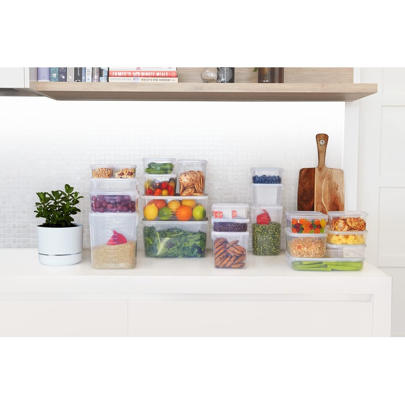 Decor Tellfresh Tall Oblong Food Storer, 1.75 Litre Capacity, Transparent
