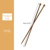 Luckious Bamboo Knitting Needles - Warm Wooden Knitting Needles, Knitting