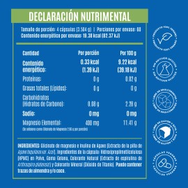 Birdman Glicinato de Magnesio 400 mg  Sin Aditivos  60 Porciones  240 Cpsulas - Producto Original de Alta Calidad, Entrega Rápida y Segura, Garantía I