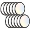 hepside 12PACK LED Flush Mount Ceiling Light, 3CCT Selectable 3000K-4000K-6500K
