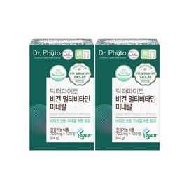 Doctor Pyto (Hyundai Home Shopping) Dr. Phyto Vegan Multivitamin Mineral 2 boxes / (현대홈쇼핑) 닥터파이토 비건 멀티비타민 미네랄 2박스