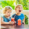 GOOHOCHY Prevent Drinking Cup Double Handle Kids Water Cup with