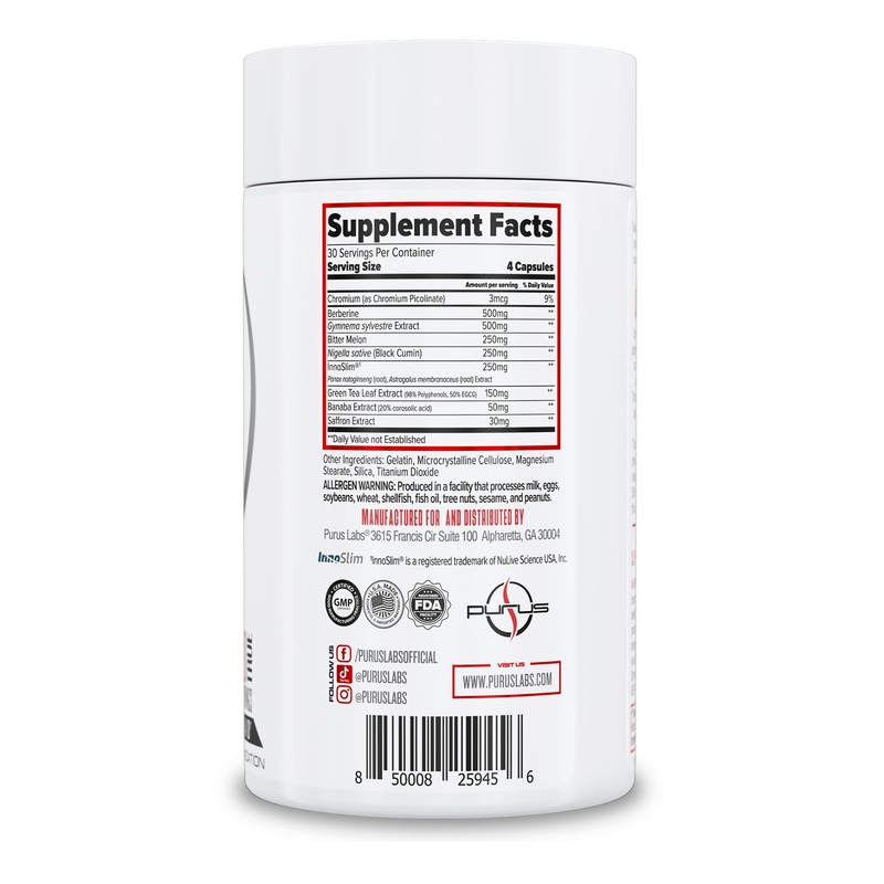 Purus Labs Shuttle - 120 Capsules - GDA & Carbohydrate