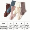 Exegawe Baby Girls Socks Cotton Toddler Knee-High Stockings Kids Cozy