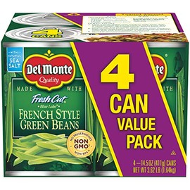 Del Monte Canned Fresh Cut Blue Lake French Style Green Beans, 14.5 Ounce (Pack of 4)