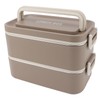 2 Tier Stackable Bento Box 304 Stainless Steel Insulated Lunch