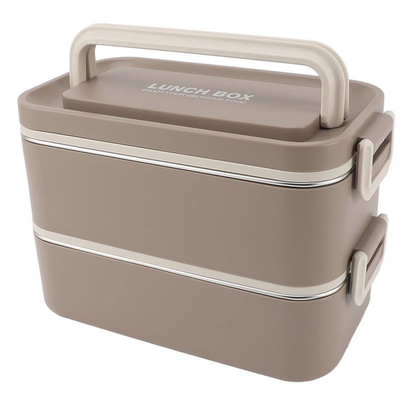 2 Tier Stackable Bento Box 304 Stainless Steel Insulated Lunch